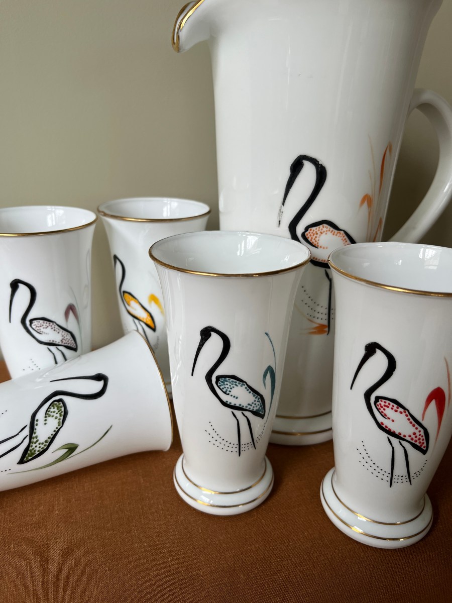 flamingo juice set